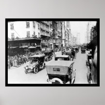 Easter Auto Parade in New York City 1920 Poster
