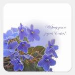 Easter Blue African Violets Stickers