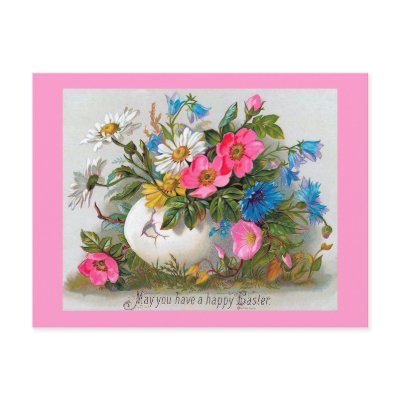 "Easter Bouquet" Vintage Flowers Post Cards by PrimeVintage