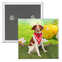 Easter - Brittany Spaniel - Elliott Button