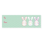 Easter Bunnies Gift Tags Business Cards