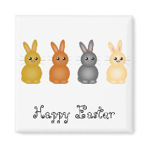 Easter Bunnies Magnet