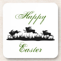 Easter Bunny Cork Coaster