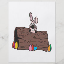 Easter Bunny Egg Hiding Flyer Design