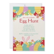 Easter Bunny Egg Hunt Easter Party Invitation