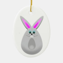 Easter Bunny Egg Ornament