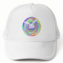 Easter Bunny Head Spin Mesh Hats