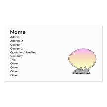 easter bunny holding big egg business card