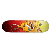 Easter Bunny Juggling Eggs Skate Decks