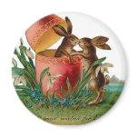 Easter Bunny Kiss Fridge Magnet