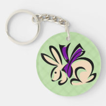Easter Bunny Personalized Key Chain