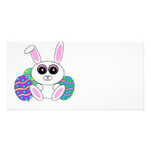 Easter Bunny Photo Greeting Card
