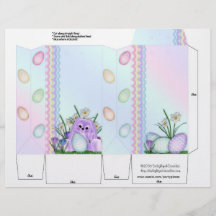 Easter Bunny Pinch Box Party Favours Full Colour Flyer