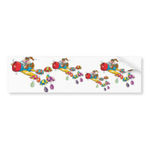 Easter bunny Plane Bumper Sticker