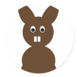 easter bunny rabbit round sticker