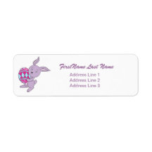 Easter Bunny Return Address Labels