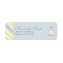 Easter Bunny Return Label