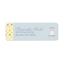 Easter Bunny Return Label B