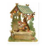 Easter Bunny Roadside Egg Stand Postcard