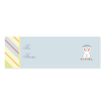 Easter Bunny Skinny Gift Tag 2 Business Cards