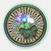 Easter bunny sticker
