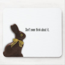 EASTER BUNNY WITH ATTITUDE TEMPLATE MOUSE PADS