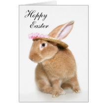 Easter Bunny's bonnet Greeting Card