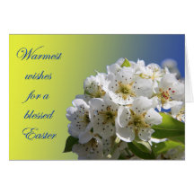 Easter Card - cherry blossom