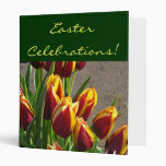 Easter Celebrations! binder Bright Tulip Flowers