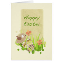 Easter Chick - Happy Easter Card