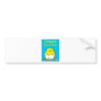 Easter chick HAPPY with blue background Zazzle Bumper Stickers