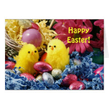 Easter Chicks Happy Easter Cards