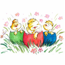Easter Chicks Pin Acrylic Cut Outs