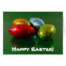Easter Chocolate Candy Card