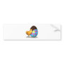 Easter Chocolate Egg and Chick Bumper Sticker