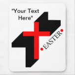 Easter christian gift with cross mousepads