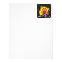 Easter Cross Personalized Letterhead
