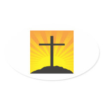 Easter Cross Sticker