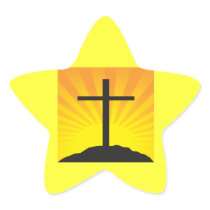 Easter Cross Star Stickers