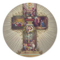Easter Cross Sticker