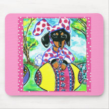 Easter Dachshund Mouse Mats