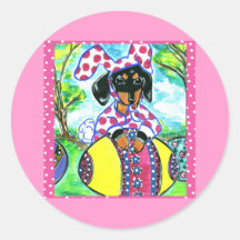 Easter Dachshund Stickers