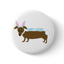Easter Doggie Pinback Button