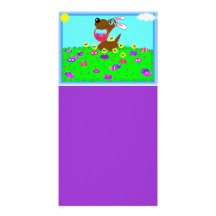 Easter Doggy Designed Book Mark Picture Card