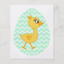 Easter Egg and Cute Chick. Flyer