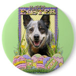 Easter Egg Cookies - Australian Cattle Dog Pinback Button