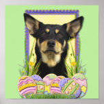 Easter Egg Cookies - Australian Kelpie Posters