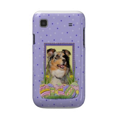 Easter Egg Cookies - Australian Shepherd Samsung Galaxy S Case by FrankzPawPrintz