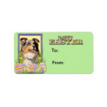 Easter Egg Cookies - Australian Shepherd Address Label