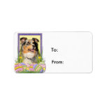 Easter Egg Cookies - Australian Shepherd Address Labels